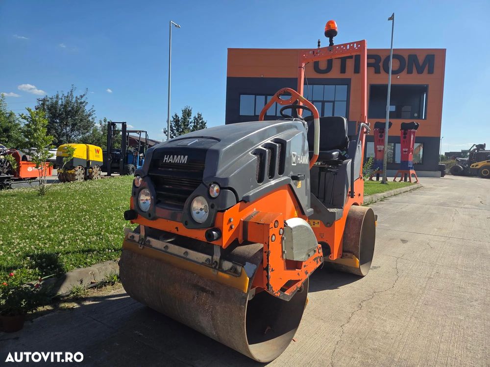 Hamm HD10C, 2019, 667h, latime tambur 1m, Masa operationala 1,5t, motor Kubota 25CP, sistem stropire, produs in Germania, posibilitate leasing 3 ani, STARE FOARTE BUNA-PROMOTIE 19.900 EUR+Tva - 1