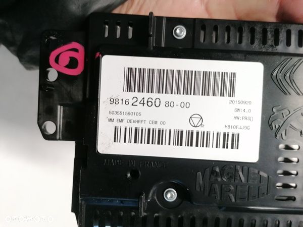 CITROEN C3 II 15r WYŚWIETLACZ RADIO 9816246080 , 9814196880 - 3