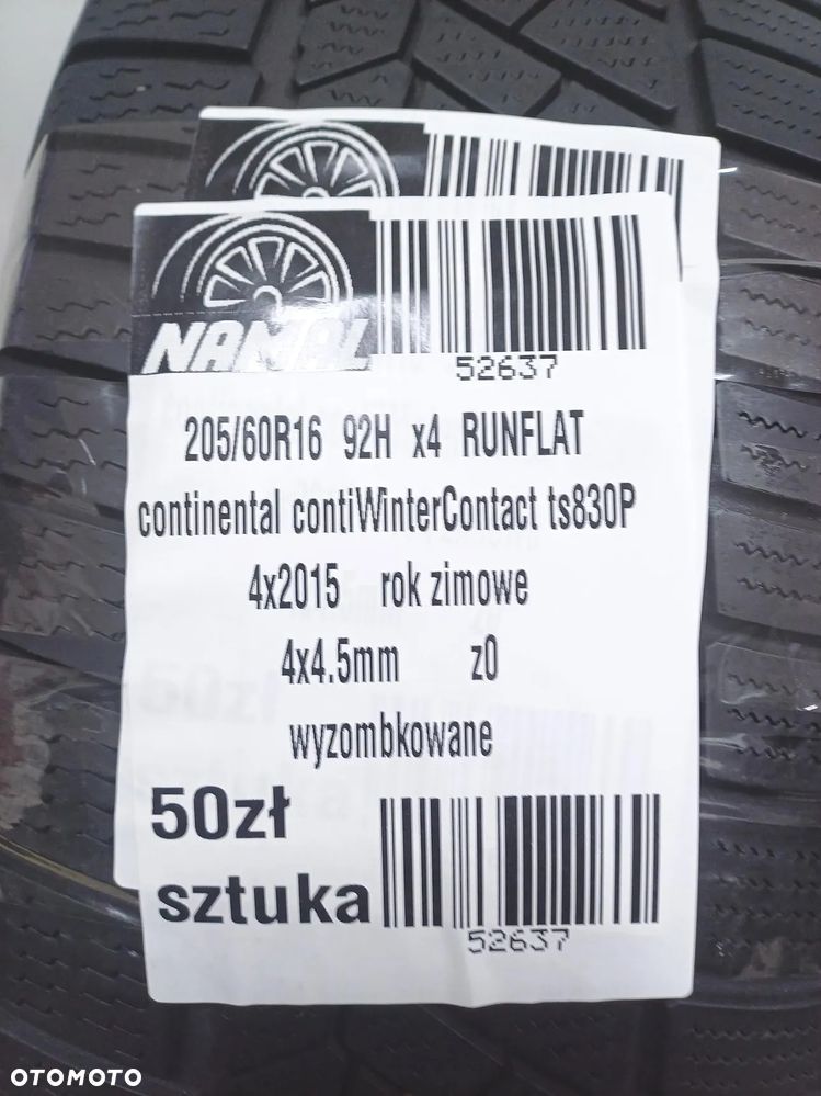 4x 205/60R16 continental  opony zimowe  52637 - 11
