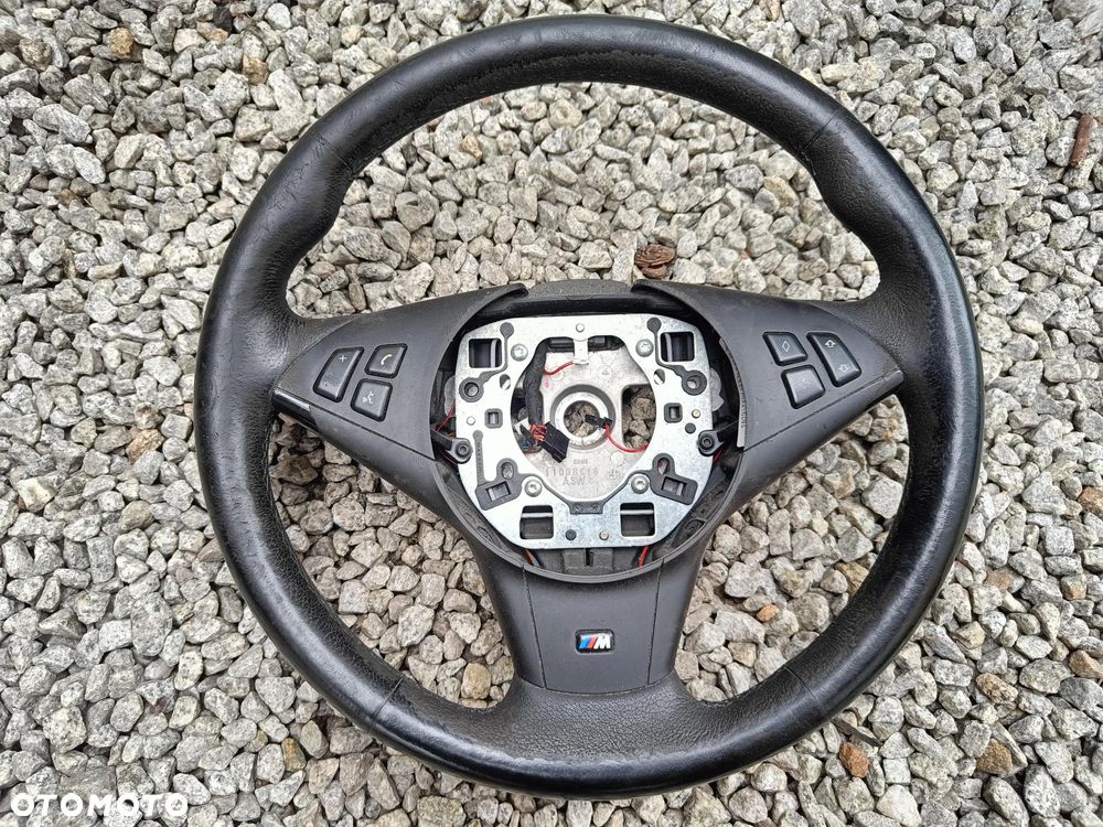 BMW E60 E61 M-PAKIET KIEROWNICA SKÓRZANA PALONA NA PRZYCISK - 2