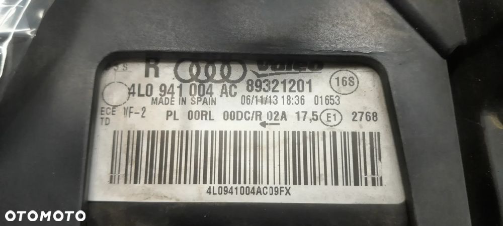 AUDI Q7 4L0 LIFT 09-15 LAMPA XENON + LED NIESKRĘTNA PRAWA PRZÓD EUROPA - 6