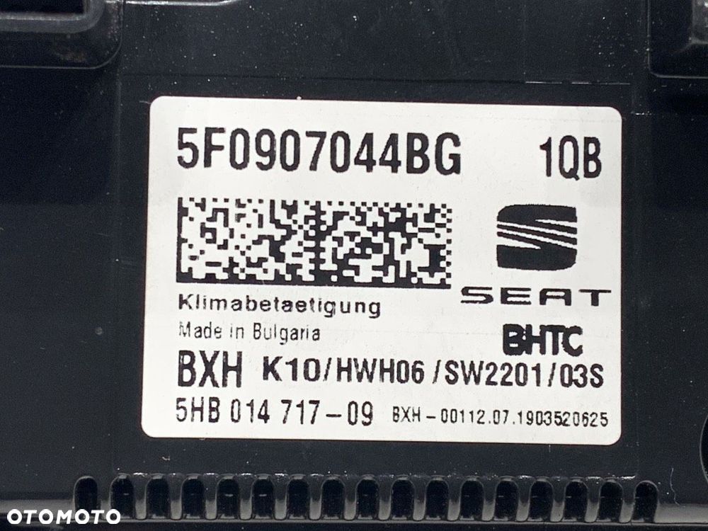 PANEL STEROWANIA NAWIEWU  SEAT LEON ST (5F8) 2012 - 2022 2.0 Cupra 4Drive 221 kW [300 KM] benzyna - 4