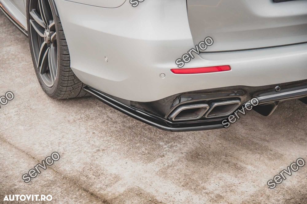 Prelungire splitter bara spate Mercedes E Class S123 E63 Amg Estate 2017- v5 - Maxton Design - 4