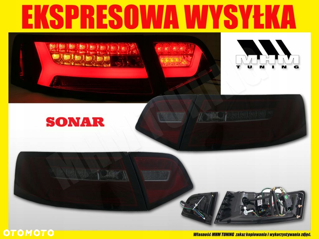 Lampy tyl kpl Led Bar Neon Diody Dynamiczne Tuning Audi a6 C6 4f Lift 08-11 - 5