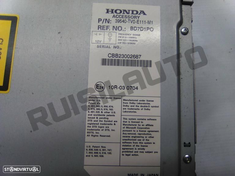 Display De Consola   Honda Civic Ix Hatchback (fk) [2012_2022] - 3