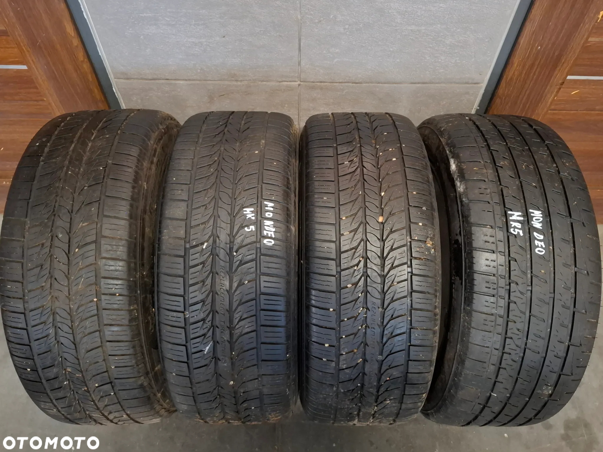 Komplet felgi alufelgi koła Ford Mondeo MK5 Fusion oryginalne nr DS7C1007L3A rok 2013 rozmiar 17 cali rozmiar opony 225/50/R17 93V grubość bieżnika 4x5mm general altimax rt43 jedna opona ma inny bieżnik - 8