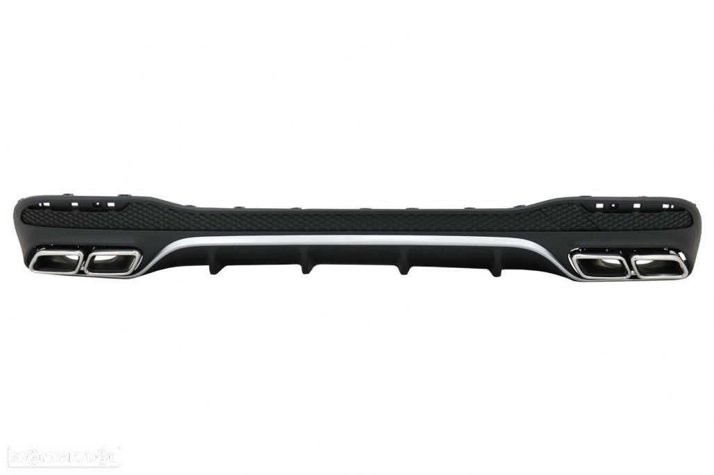 Difusor com Ponteiras Mercedes GLE W166 (2012 A 2014) SUV AMG - 1