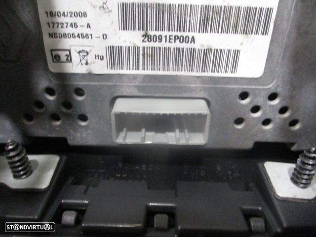 Display Relogio 28091EP00A NISSAN QASHQAI 1 FASE 1 2008 1.5DCI 105CV 5P CINZENTO - 4