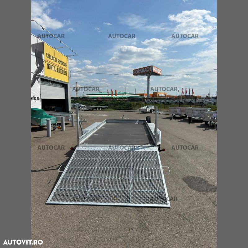 Autocar Platforma,trailer  cu trei axe pentru transport de utilaje  K4535 - 8