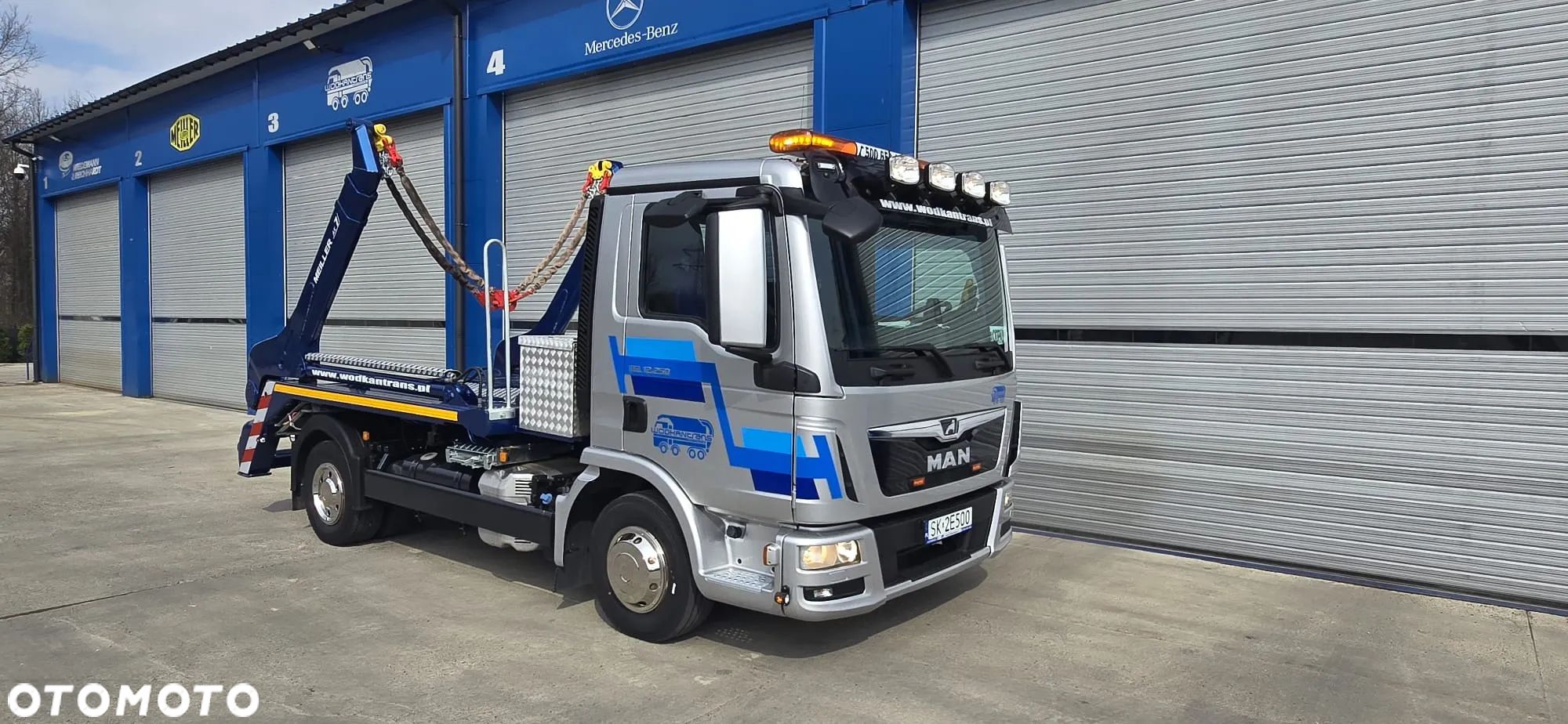 MAN TGL 12.250 bramowiec MEILLER AK 7 NT import Niemcy specjalny - 1