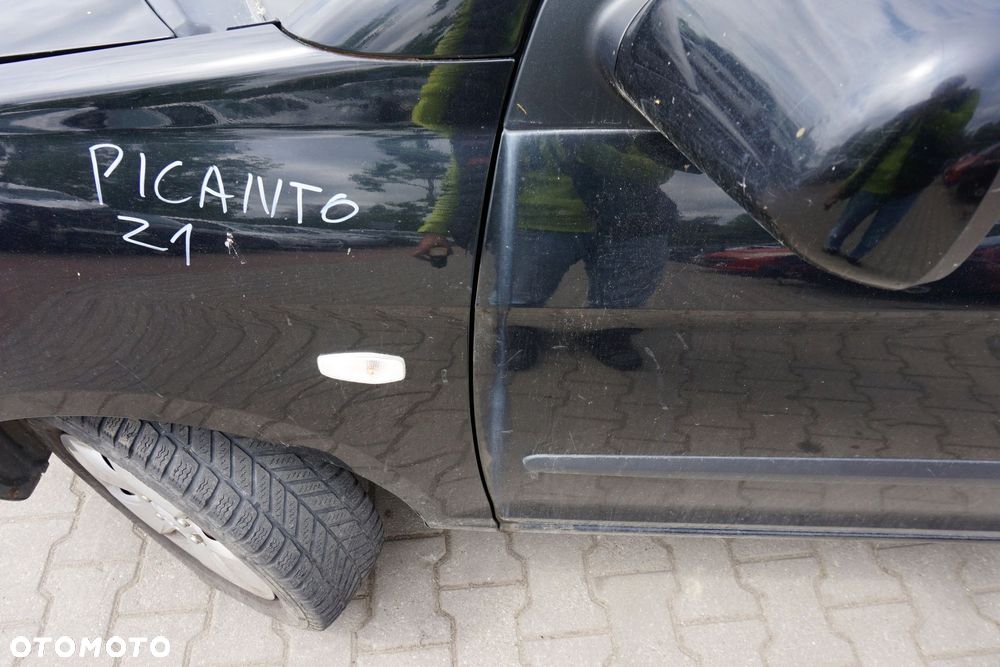 DRZWI PRZEDNIE LEWE PICANTO I Z1  CZARNY KIA 2003-2007 - 5