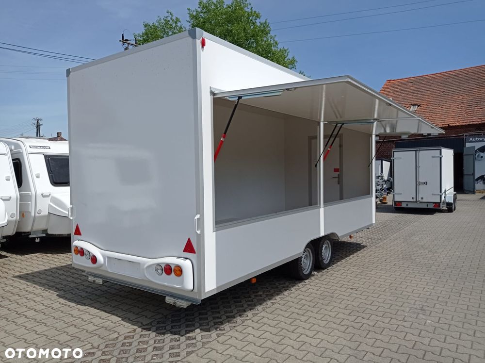 Niewiadów DOSTAWA! H20521HT Przyczepa HANDLOWA gastronomiczna 520x203x230! 2 klapy sprzedażowe, ściany z LAMINATU! DMC 2000kg - 5