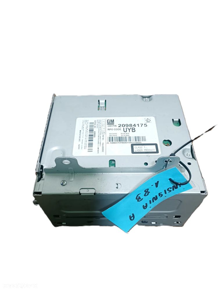 OPEL INSIGNIA A 08-17 1,8 B radioodbiornik radioodtwarzacz radio 20984175 * - 1