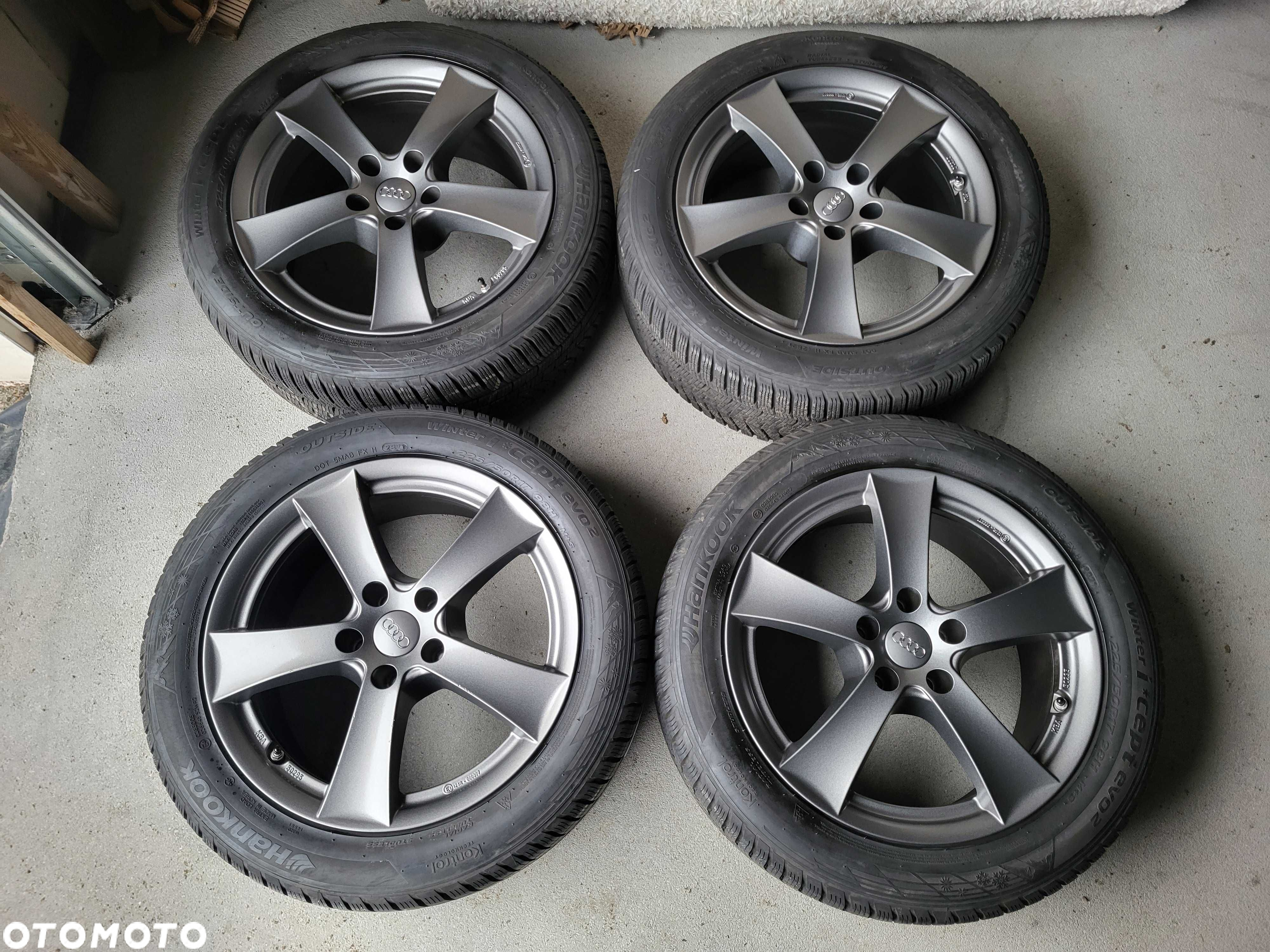 [k291] Koła zimowe 17 Cali 5x112 Hankook 225/50/17 6mm Audi 21r - 2
