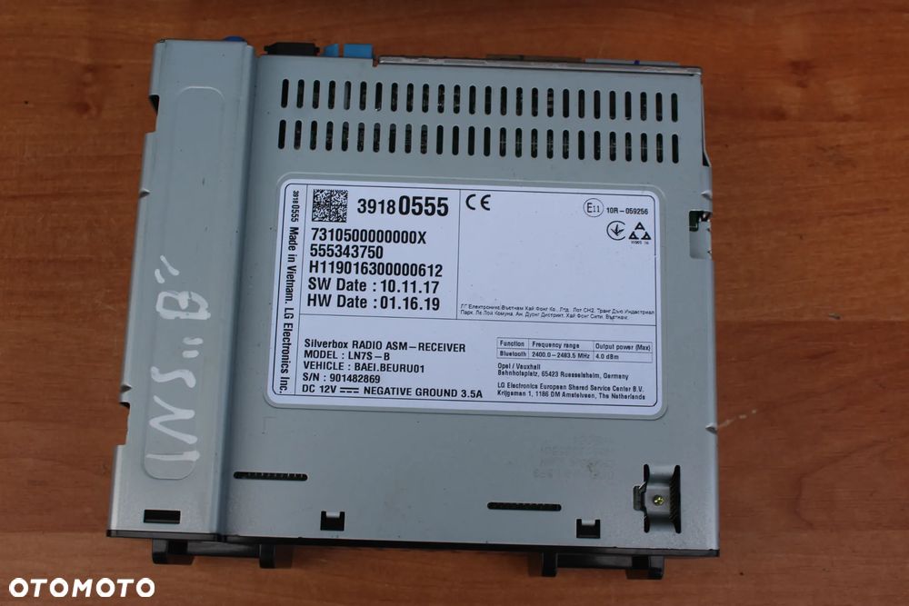 RADIO NAWIGACJA NAVI WYŚWIETLACZ OPEL INSIGNIA B 39180555 555343750 - 5