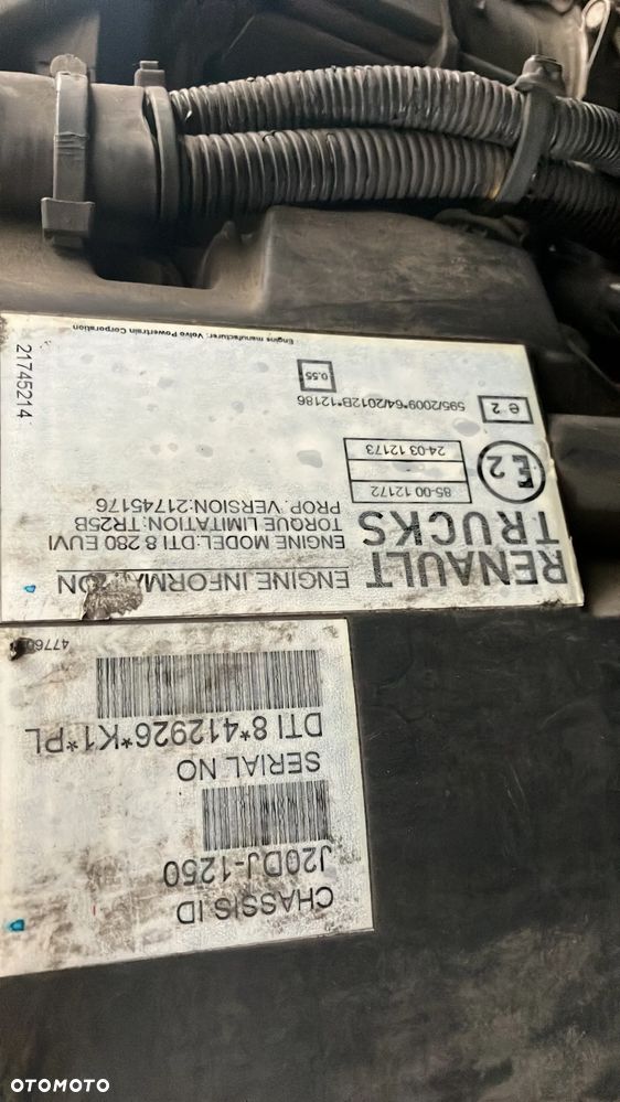 Silnik Gama D (Renault,Volvo) DTI8 Euro 6 - 6