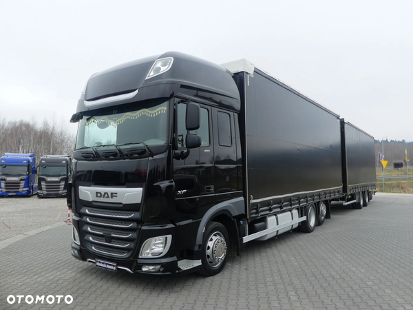 DAF XF 106.480 / EURO 6 / ZESTAW TANDEM 7,70+7,70 / PRZEJAZDOWY /