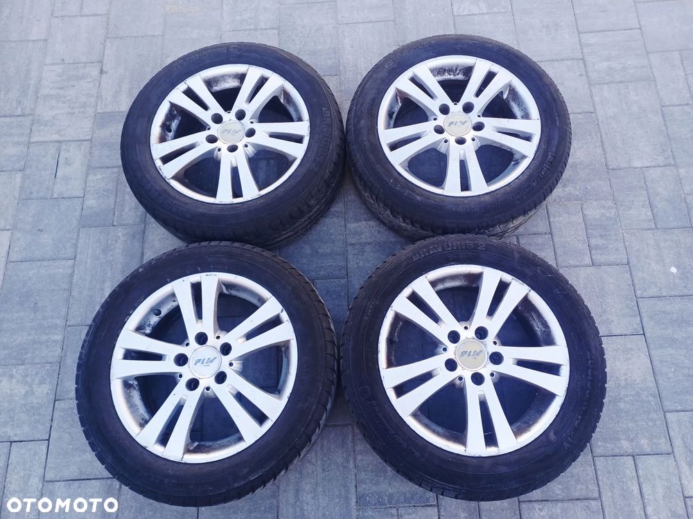 FELGI Z OPONAMI KOŁA ALUMINIOWE FLW VW SHARAN I R16 5X112 ET38 57,1 mm OPONY BRAVURIS 2 R16 205/55 LATO NR13 - 1
