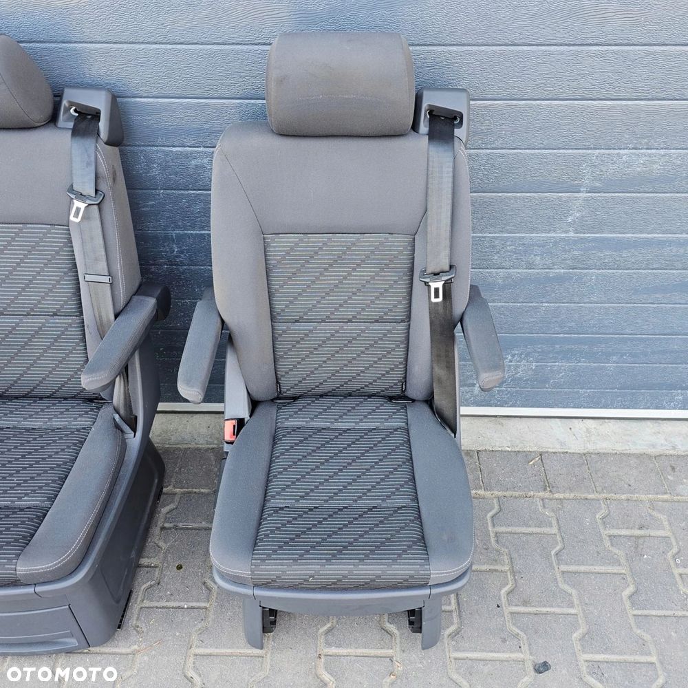 VW T5 T6 MULTIVAN fotel tył II RZĄD ANTRACYT CHEYENNE - 3