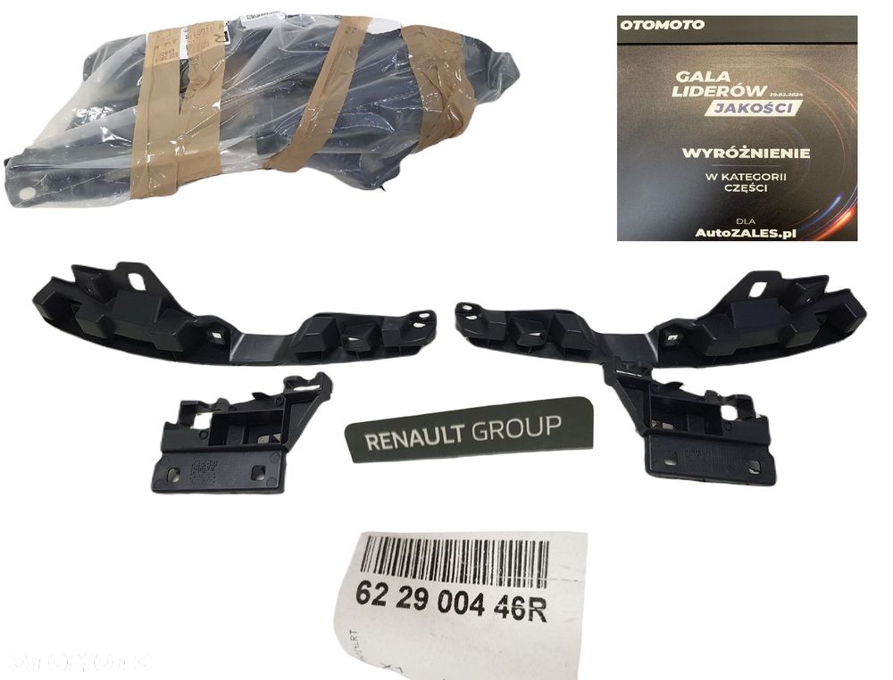 NOWY ORYGINALNY KOMPLET ŚLIZGI ŚLIZG MOCOWANIA ZDERZAKA PRZEDNIEGO RENAULT GRAND SCENIC III 3 LIFT - 1