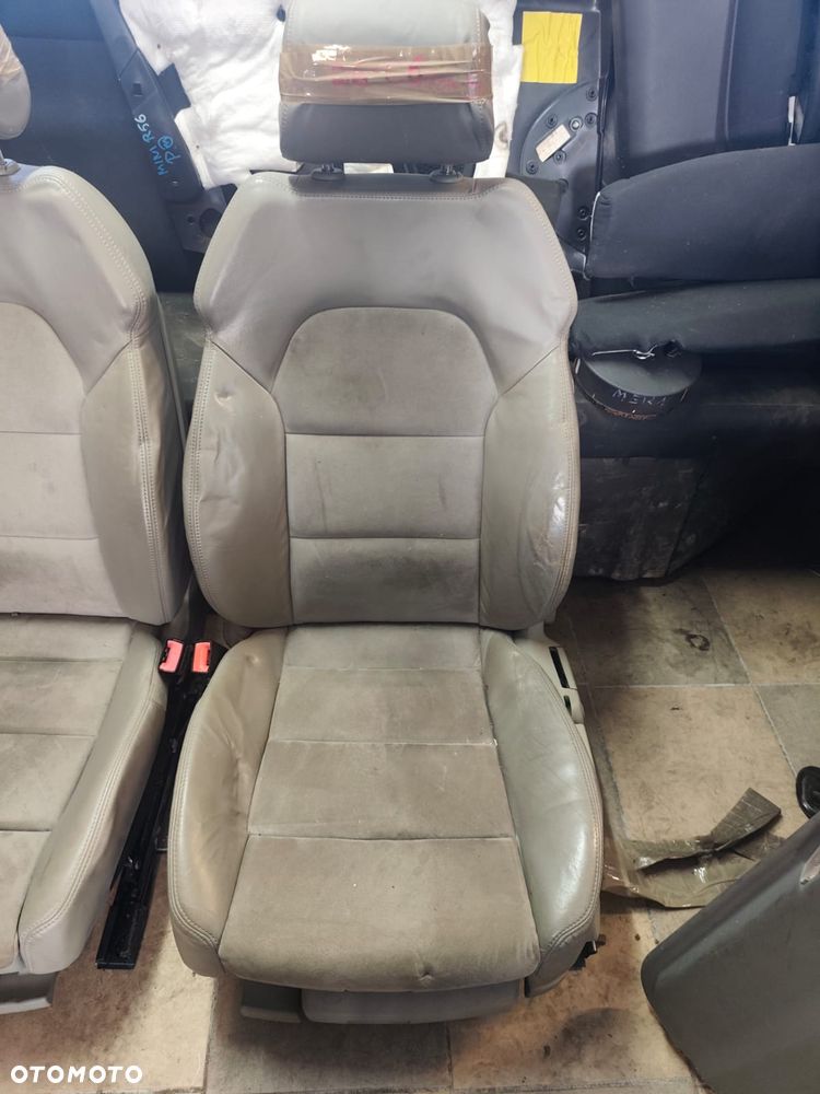 AUDI A6 C6 04- FOTELE KANAPA PÓŁSKÓRA ALCANTARA - 4