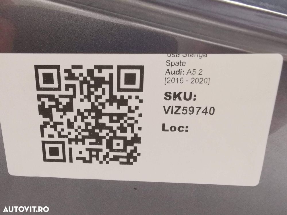 Usa Stanga Spate Audi A5 2 2016 2017 2018 2019 2020 Originala Avariata - 8