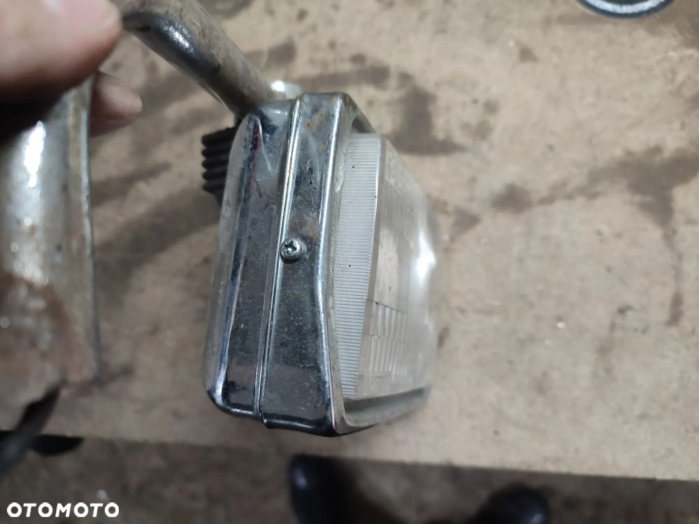 Lampa przód, reflektor, halogen motocyklowy, stelaż halogenu - 9