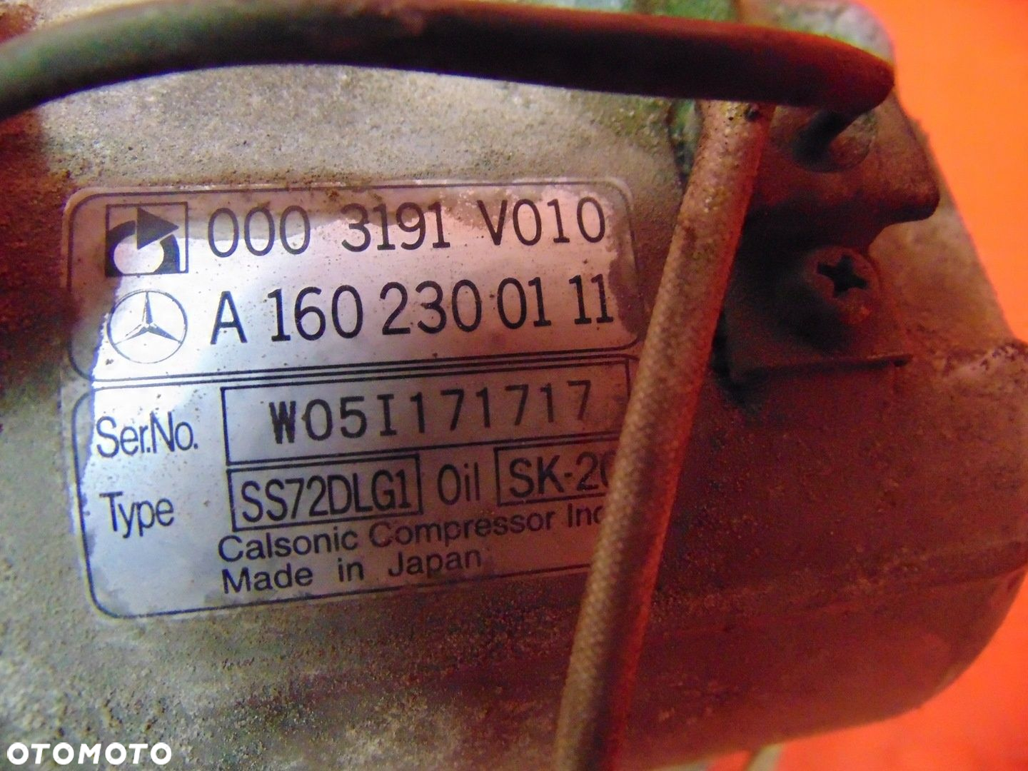 SMART ForTwo 450 I SPRĘŻARKA KOMPRESOR 0003191V010 - 4