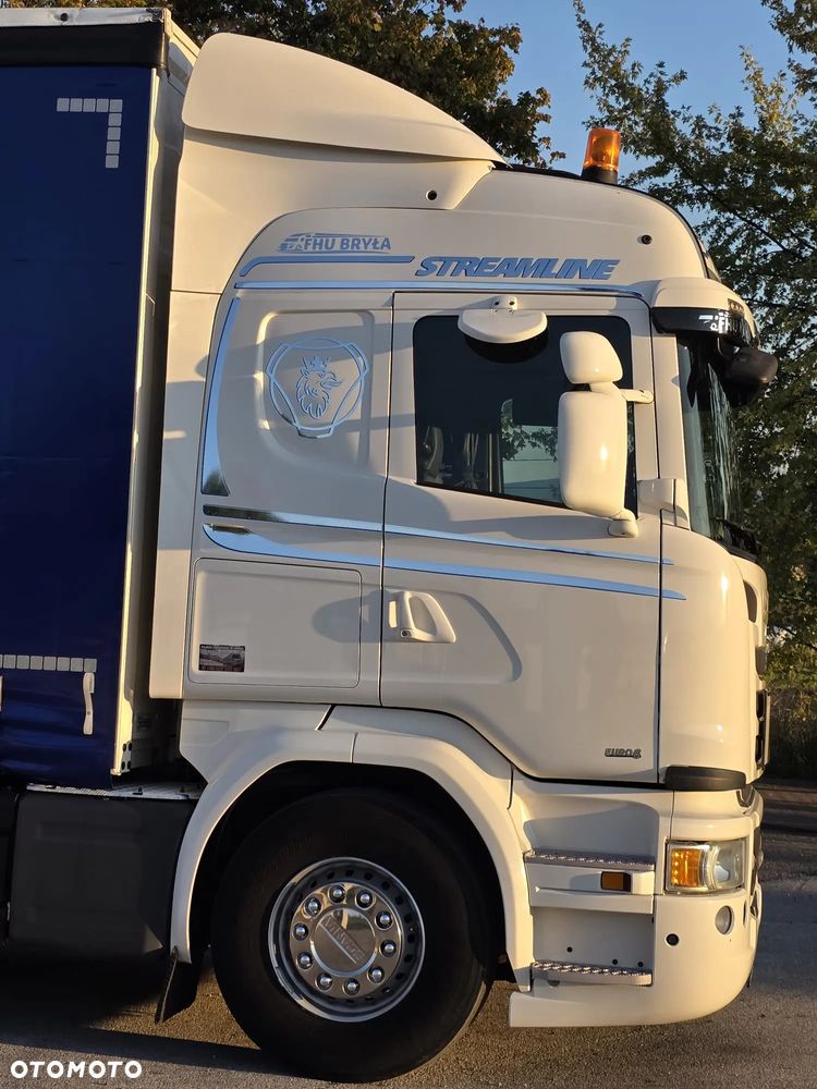 Scania G360 / BURTO-FIRANKA / 3 OSIE / WINDA / 20PALET / E6 / SYPIALNA KABINA / SPROWADZONY / JAK NOWA  PRZEBIEG 490TYŚ / ŁADOWNOŚĆ 14500KG / - 12