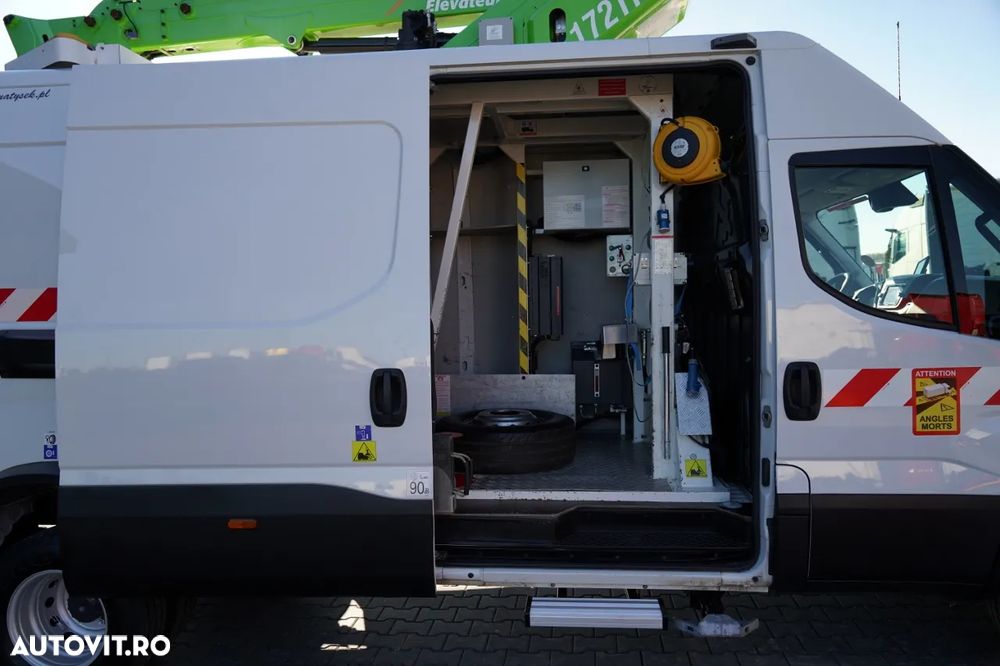 Iveco DAILY 70-180 / BRAȚ AERIAN - 16 m / TABLĂ METALICĂ + BRAȚ AERIAN ELEVATOR / 200 kg - 18