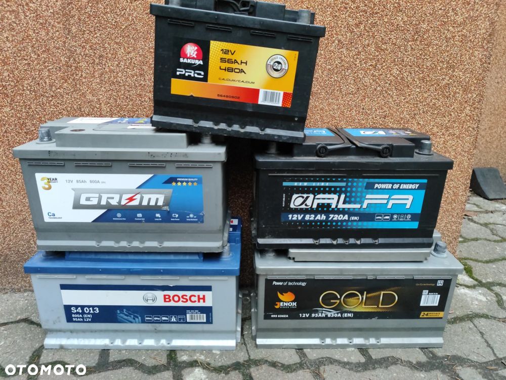 Akumulator samochodowy 12V 95Ah 85Ah 82Ah 56Ah Bosch Jenox Grom