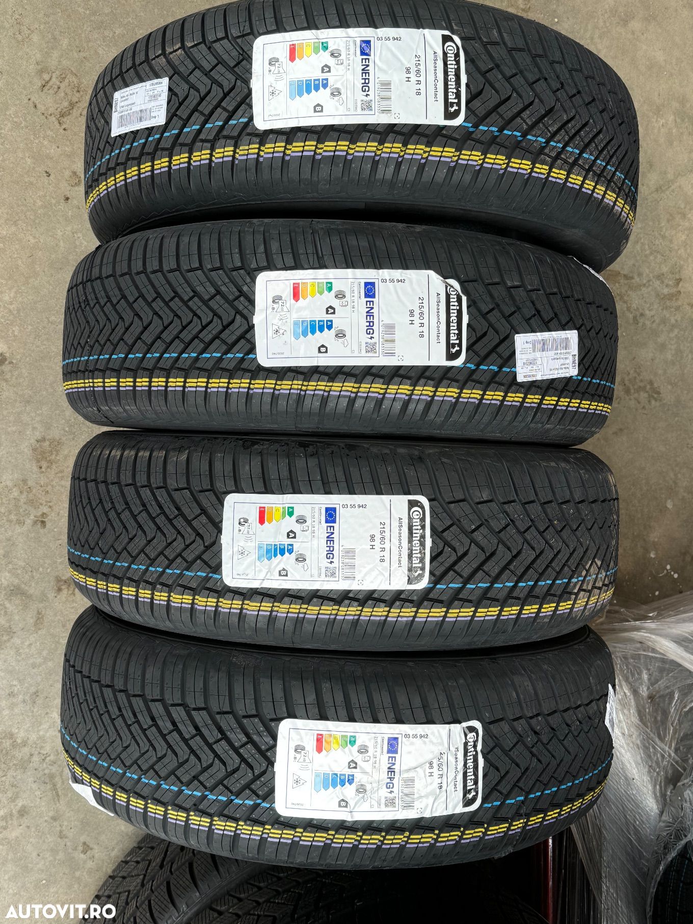 Vând anvelope 215/60/18 Continental allseason noi - 1