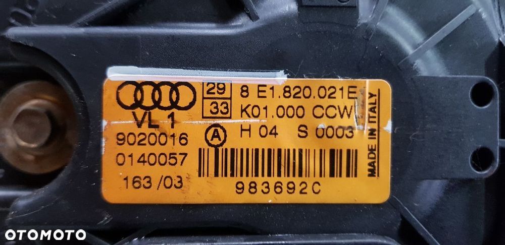 AUDI A4 B6 WENTYLATOR DMUCHAWA 8E1820021E - 2