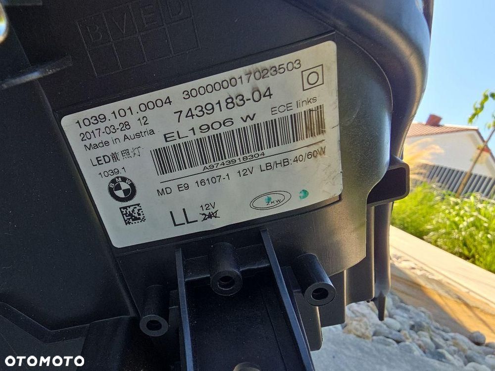 BMW 5 G30 G31 Lampy przód Full Led Basic Led 7439183-04 7439184-04 - 15