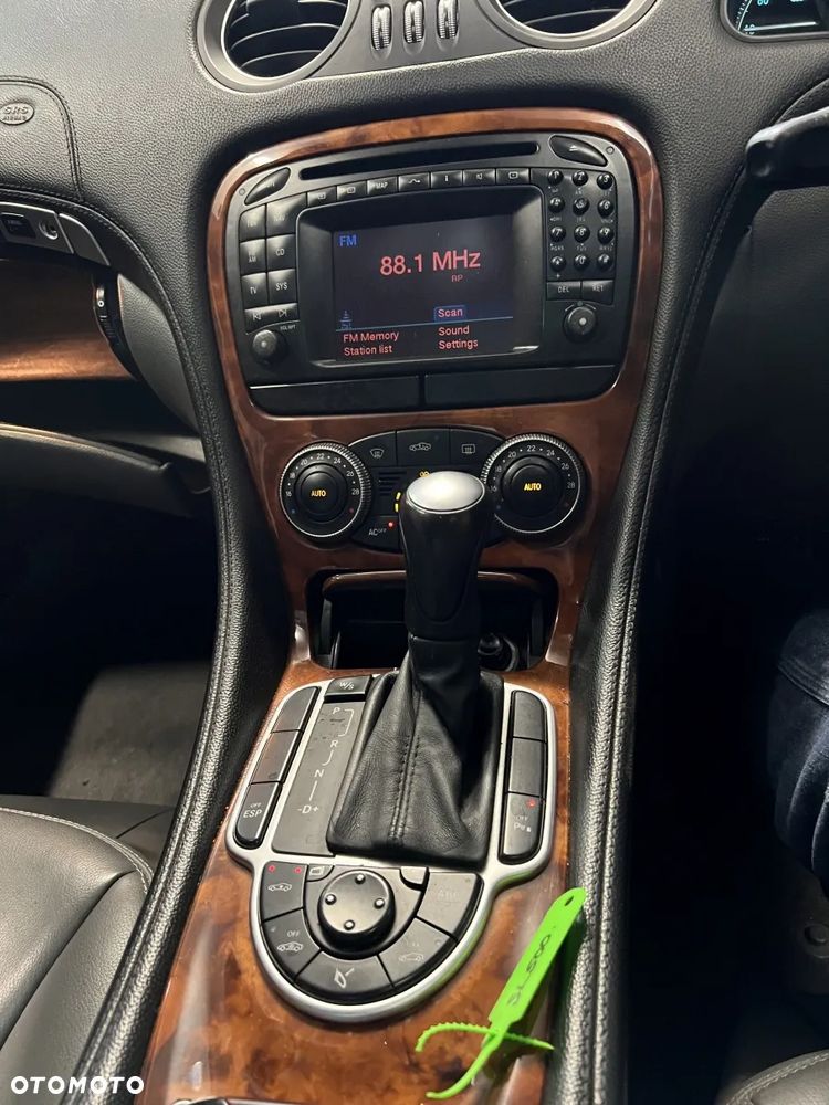 Ramka konsola środkowa popielniczka drewno dekor stan BDB OE Mercedes SL R230 W230 - 27