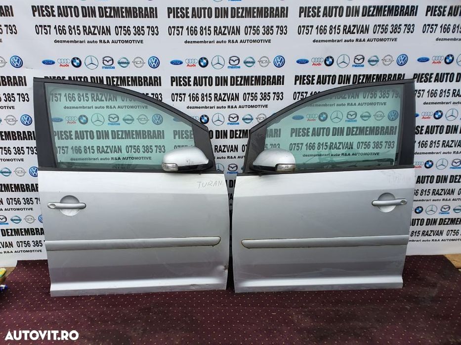 Usi Usa Portiera Stanga Dreapta Fata VW Touran 2003/2009 Gri Argintiu Usi Usa Portiera Stanga Dreap - 1