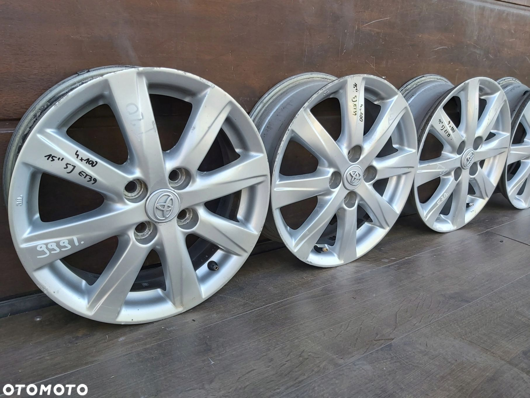 Toyota Yaris I II III Alufelgi 15 4 x 100 Felgi aluminiowe - 2