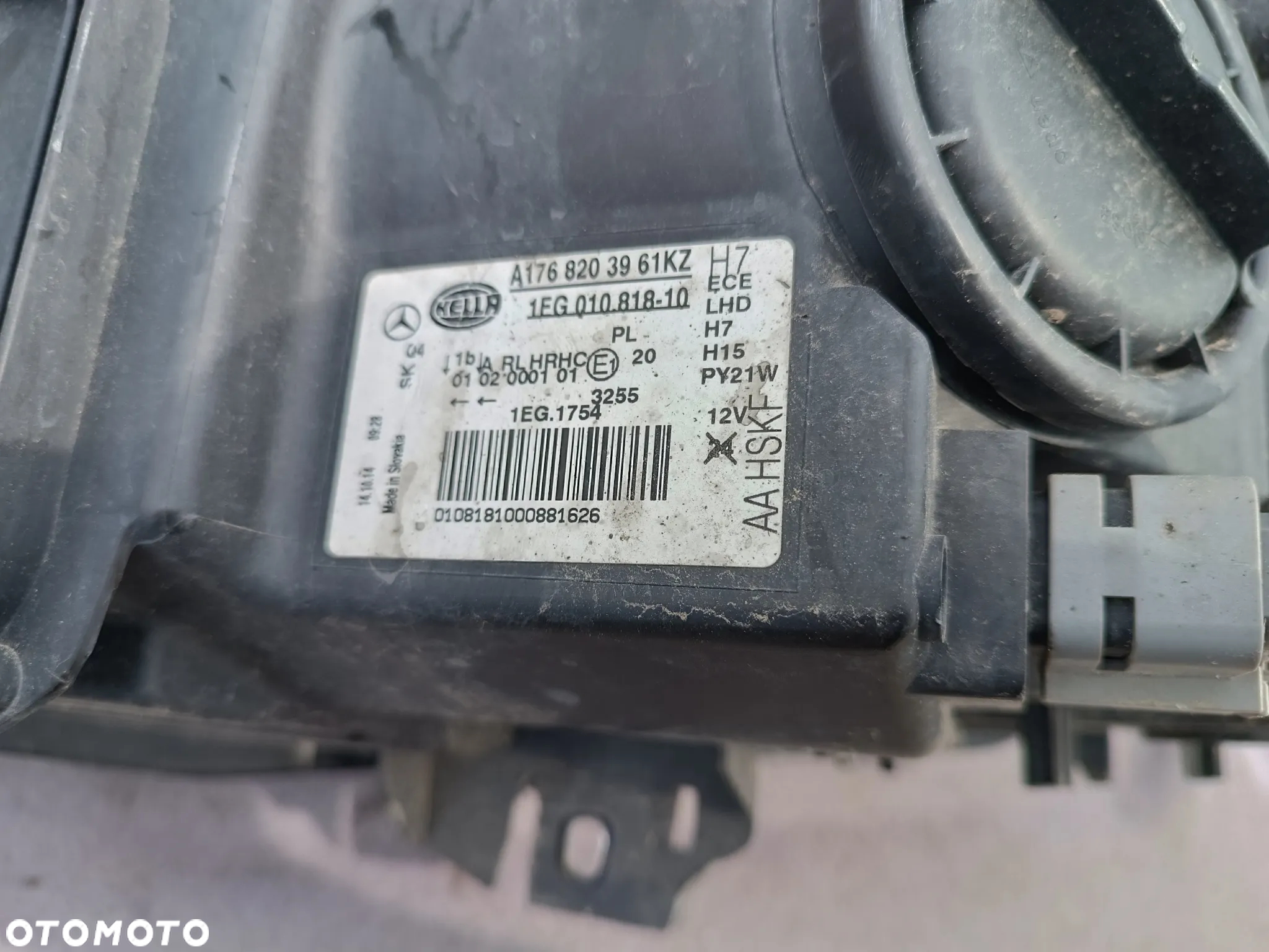 LAMPA PRZÓD PRZEDNIA PRAWA A1768203961 MERCEDES A KLASA W176 - 5