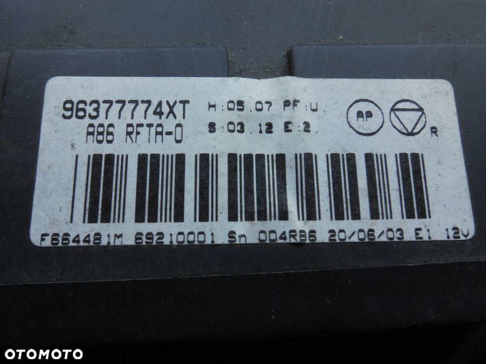PANEL KLIMATYZACJI KLIMATRONIK CITROEN C3 I 96377774XT - 3