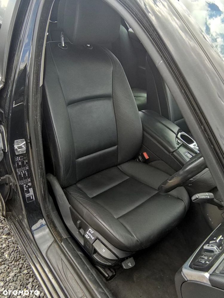 FOTEL PRAWY PRZÓD PRZEDNI BMW F10 CZARNA SKÓRA GRZANY C20 - 1
