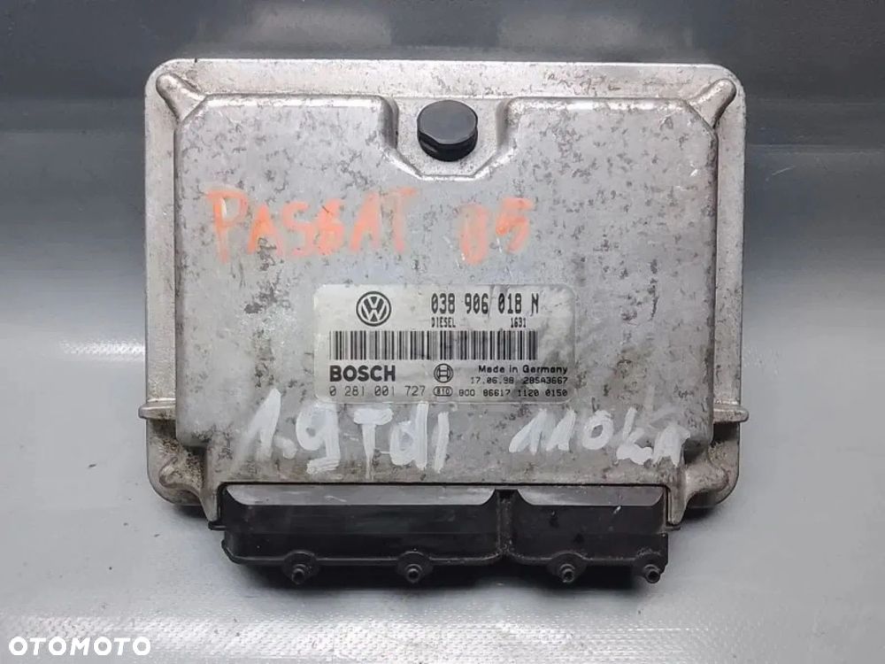 sterownik silnika komputer vw passat b5 1.9 tdi 038906018n - 3