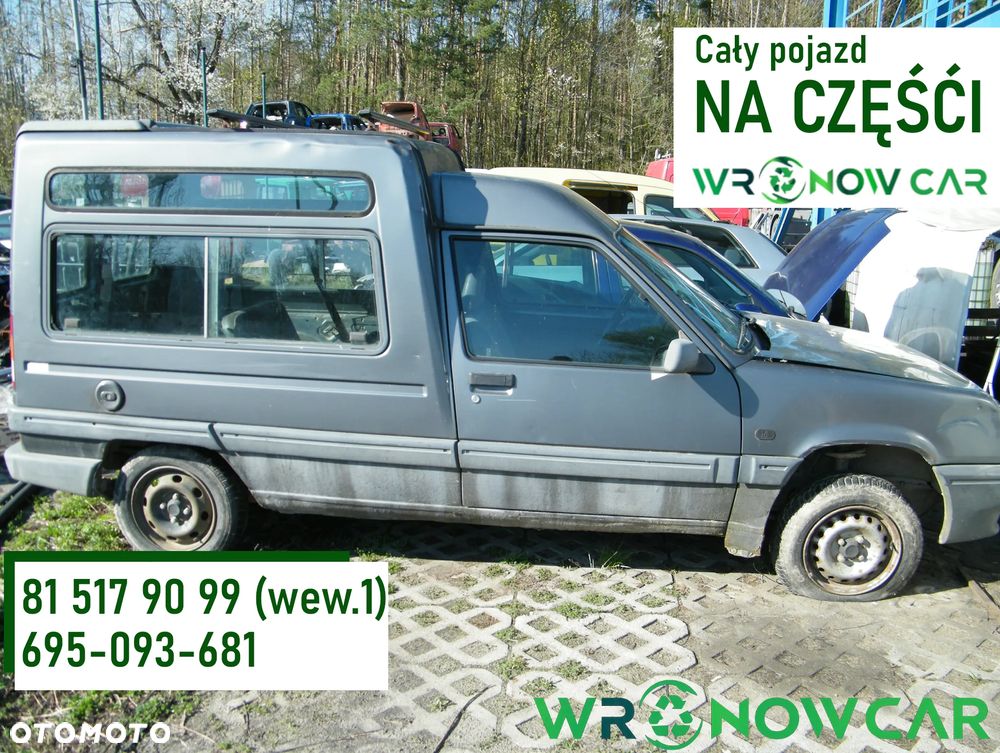 Renault Rapid (91-00r.) 1.4B 58KM.Silnik Skrzynia. Cały na części GWARANCJA !!!  Przód Tył Zestaw Komplet Drzwi Klapa Zderzak Błotnik Maska Grill Atrapa Szyba Pas Lampa Lusterko Boczki Fotel Kanapa Kokpit Deska Rozdzielcza Przełącznik Włącznik Sterownik Przewody Wiązka Instalacja Moduł Komputer Czujnik Listwa Pompa Alternator Wtryski Głowica Rozrusznik Kompresor Sprzęgło Dwumas Silnik Skrzynia ABS Klimatyzacji Paliwa Wspomagania Kolektor Turbina Przepustnica Zawór Chłodnica Koło Hak Belka Sanki Zawieszenie Mcpherson Półoś Amortyzator Wydech Tłumik Zacisk Most - 1