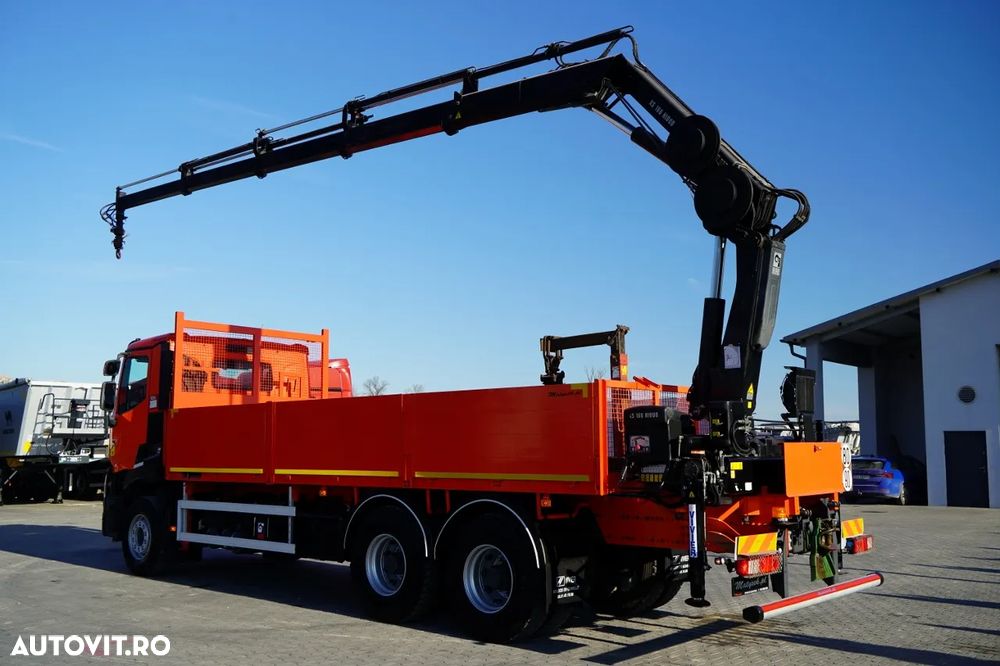 Renault C 430 / 6x4 / LIVRARE 6.7 M + CUPTOR HIAB 166 ES-4 / EXTENSIE 12.5 M / RADIOCOMANDĂ / FURCĂ / ROTATOARE - 5