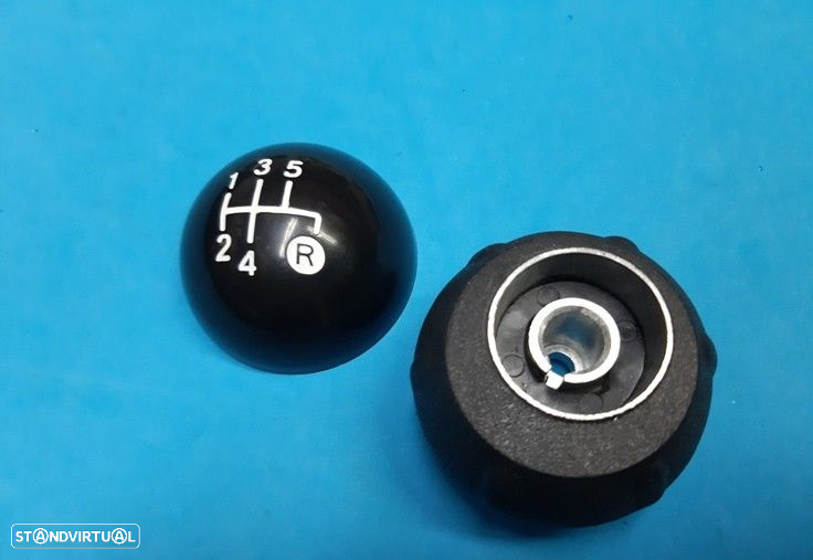 Moca manete punho alavanca de velocidades Fiat 500   5V  preto ou cromado    NOVA - 3
