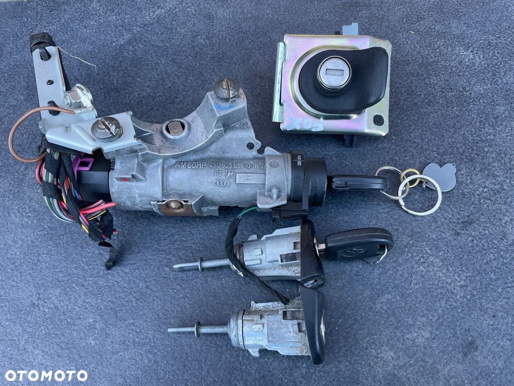 VW FOX ZAMEK KLAPY TYŁ WKŁADKA + KLUCZYK zamki stacyjka komplet - 1