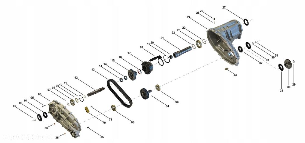 Łańcuch Reduktor PL72 T Volkswagen TOUAREG - 3