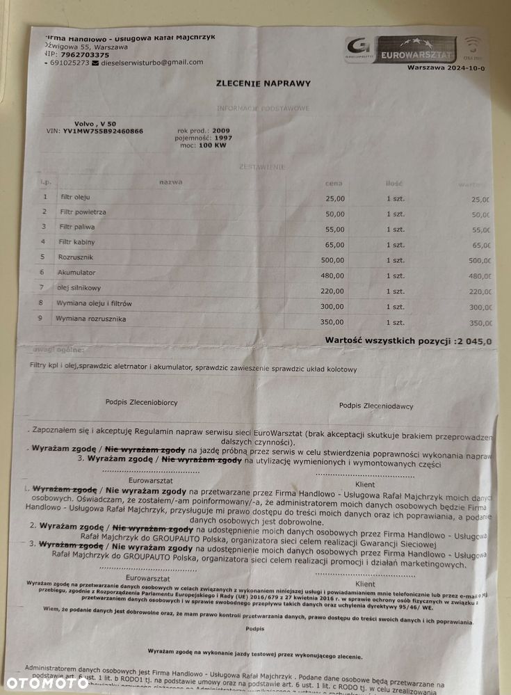 Volvo V50 2.0D DPF Powershift - 31