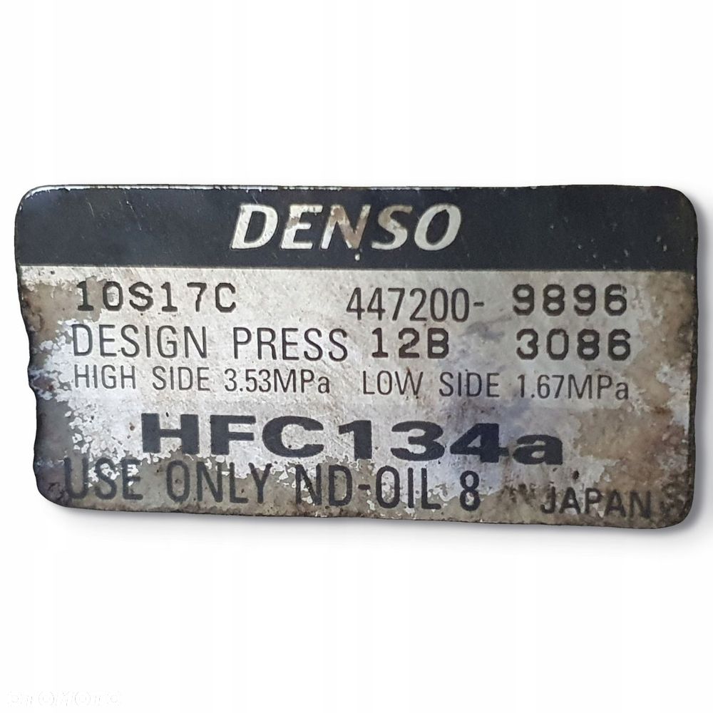 SPRĘŻARKA KLIMATYZACJI Honda Accord VI 2.0 V-TEC 447200-9896 - 2