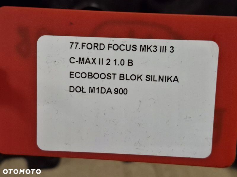 FORD FOCUS MK3 III 3 C-MAX II 2 1.0 B ECOBOOST BLOK SILNIKA DÓŁ M1DA - 9