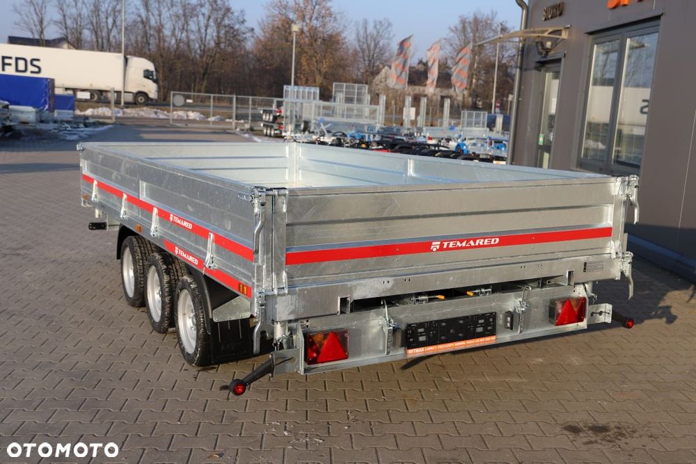TEMARED /MARTZ TIPPER 4020/3 C S 3,5T 405x197x40 cm , DMC 3500 kg, 3 osie, Koła 195R13C, Burty stalowe - 6